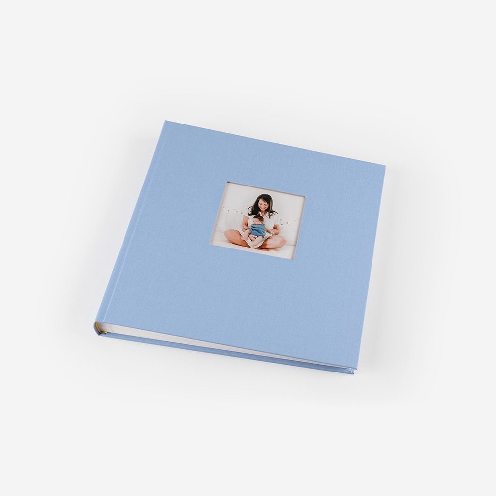 Álbum analógico em Linho com Janela azul 2